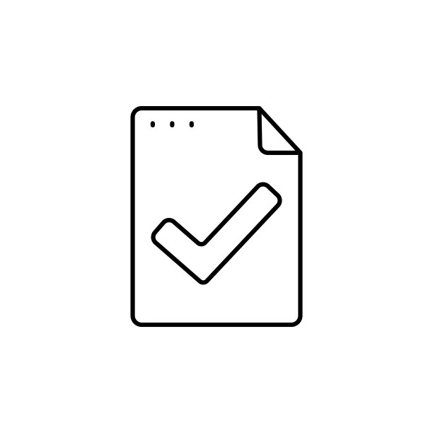 文件、文档、复选标记图标。用于UI和UX、网站或移动应用程序的简单线条矢量图标图片下载