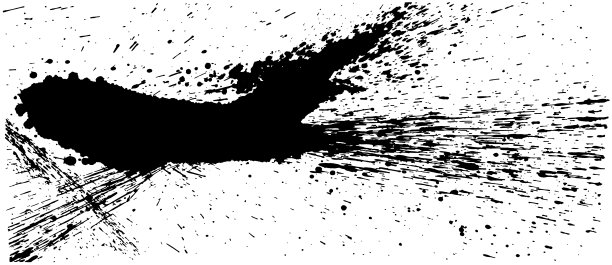 墨水飞溅。画笔描边插图。图片下载