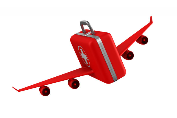 白色背景上的急救箱。孤立的3 d演示图片下载