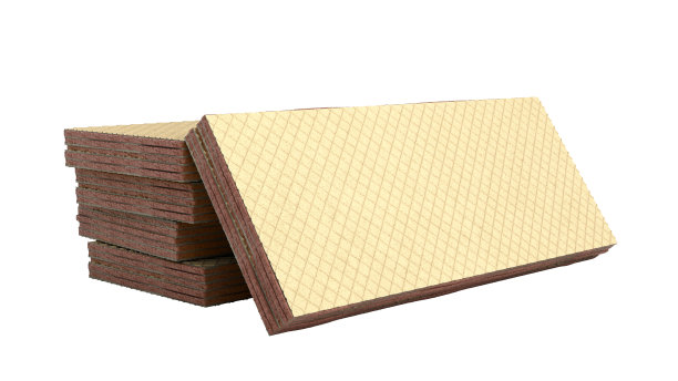 四块长方形威化饼干三维渲染，白色无阴影图片下载