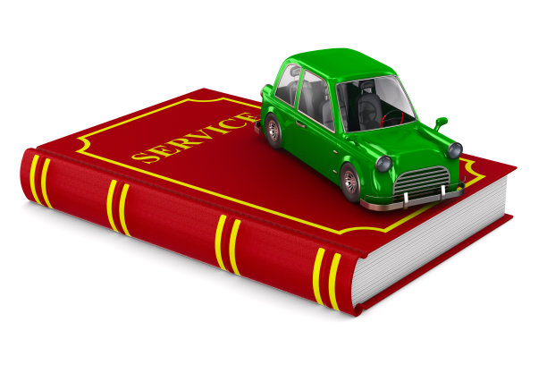 白色背景上的汽车服务。孤立的3 d演示图片下载