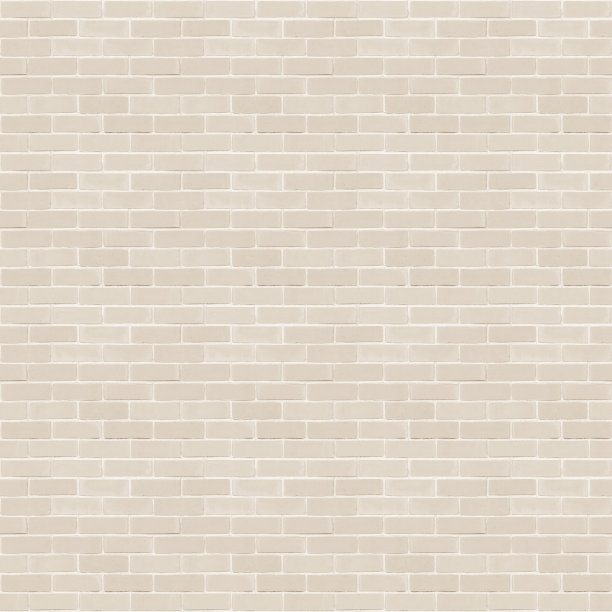 复古风格的无缝设计米黄色调砖墙细致的图案纹理背景图片下载