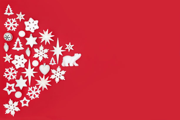 圣诞节红色的抽象背景图片下载