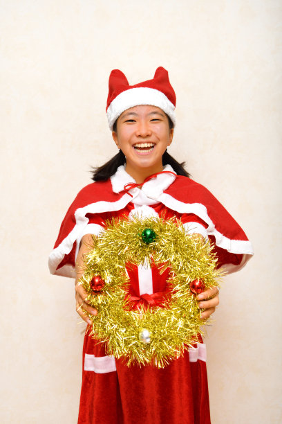 日本女孩喜欢圣诞派对图片下载