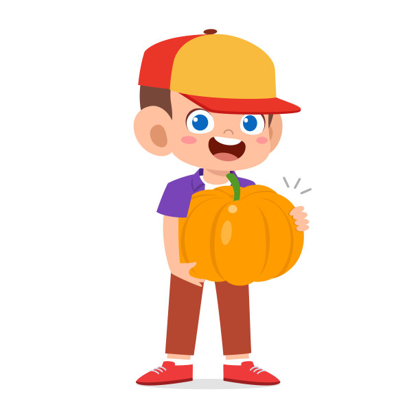 快乐可爱的小男孩拿着新鲜的蔬菜图片下载