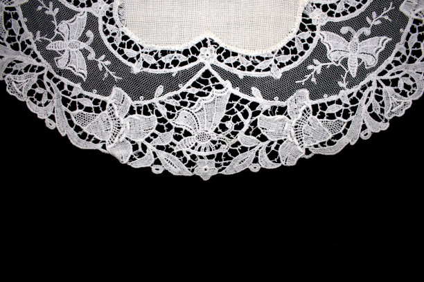 漂亮的复古维多利亚蕾丝黑色背景图片下载
