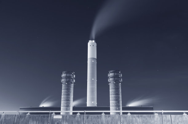 电厂烟囱图片下载