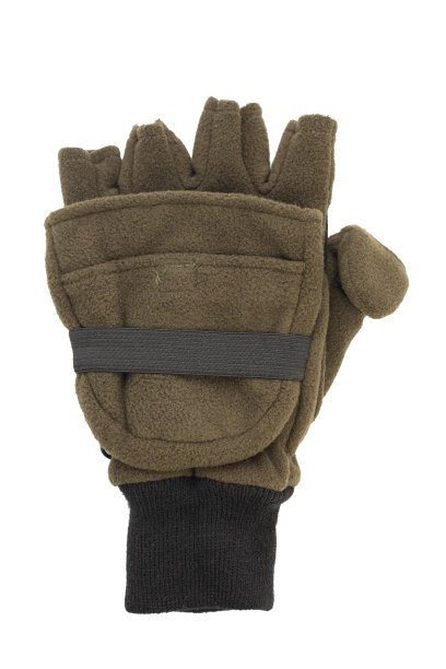 男子冬季手套，白色背景，孤立。文件包含裁剪路径。图片下载
