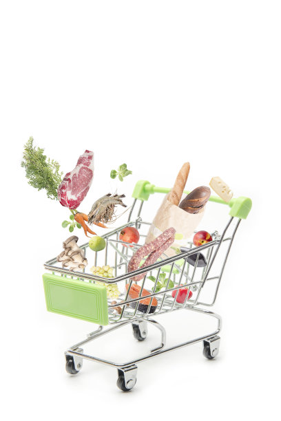 商店里的商品就放在篮子里。图片下载