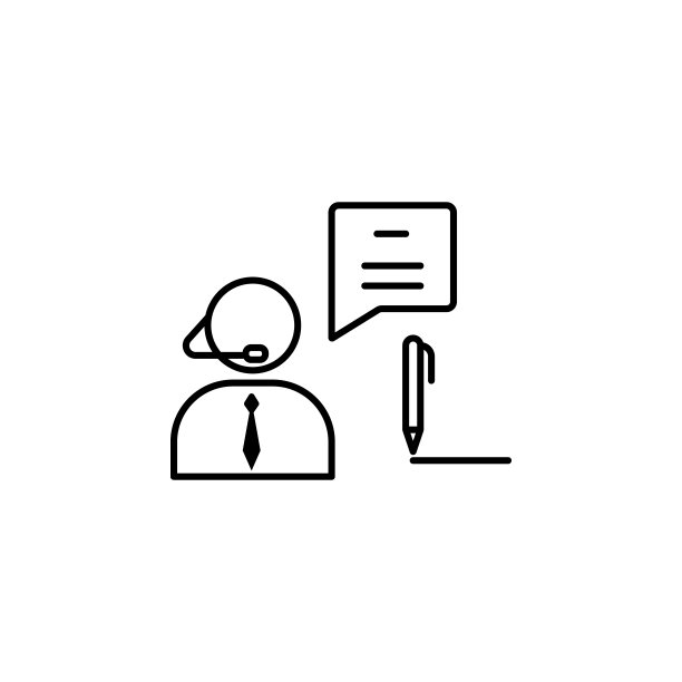 顾问,接待员图标。团队协作元素的移动概念和web应用插图。细线图标用于网站设计和开发，应用程序开发图片下载