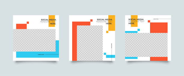 现代社交媒体发布模板图片下载