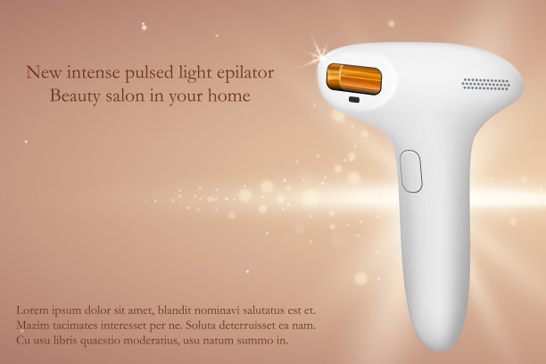 摄影脱毛，强脉冲光脱毛在抽象背景图片下载