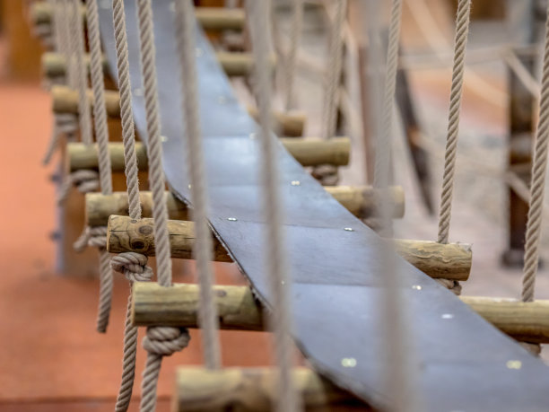 室内冒险公园的桥图片下载