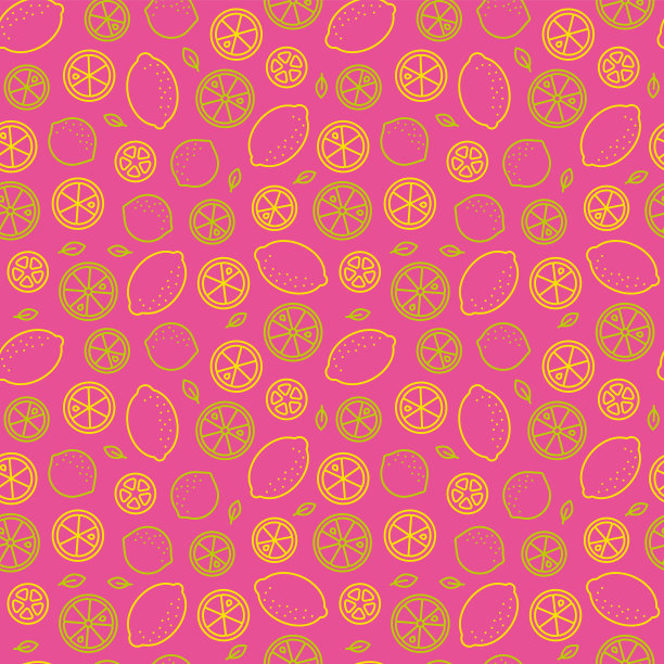 柑桔果实无缝矢量模式图片下载