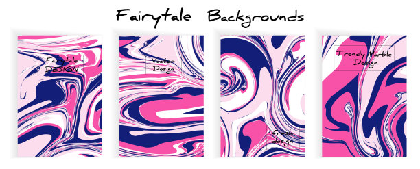 矢量墨水纹理水彩手绘大理石花纹插图，抽象背景，水打印。图片下载