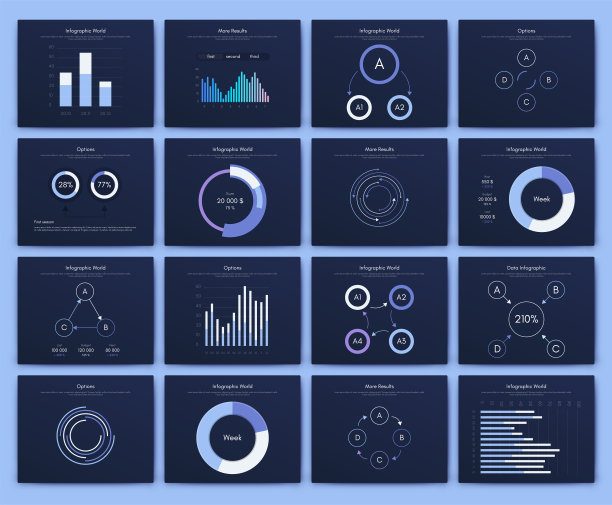 大量的信息图表元素。EPS10。股票向量图片下载