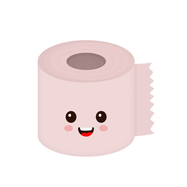 搞笑快乐可爱微笑卫生纸图片下载