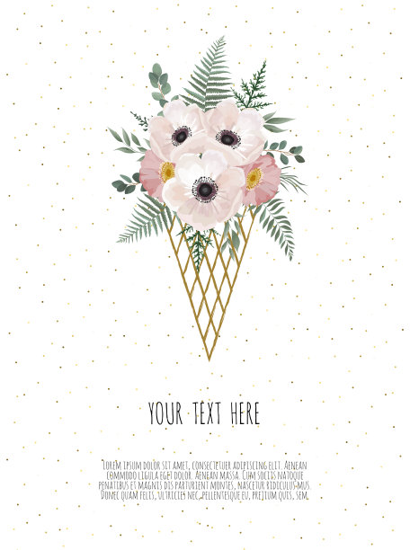 矢量花设计卡。问候，明信片婚礼邀请模板。优雅的框架与玫瑰和银莲花图片下载