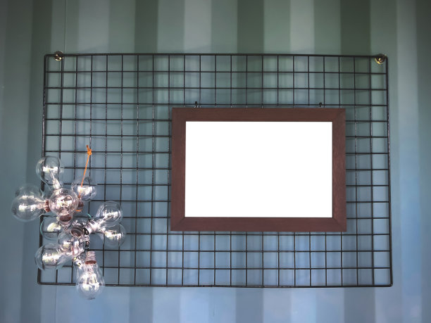 空白的深棕色木框架图片下载