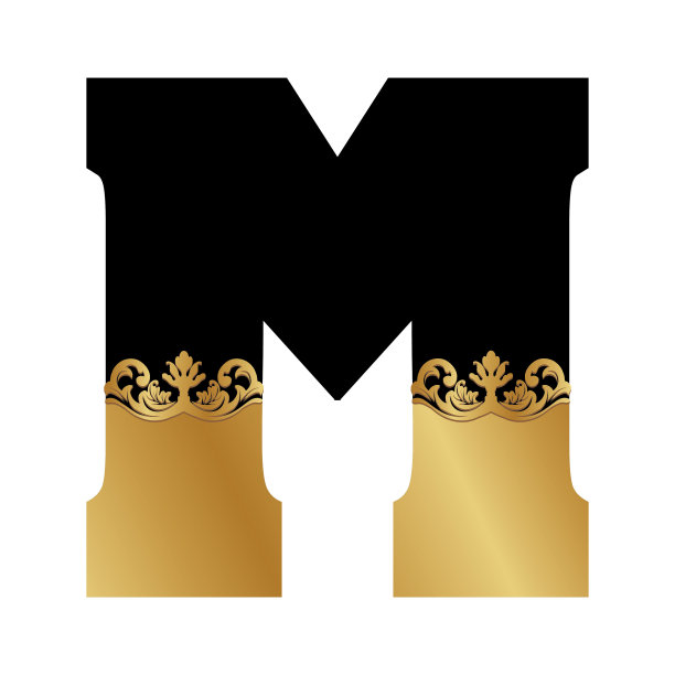 巴洛克式的字母m图片下载