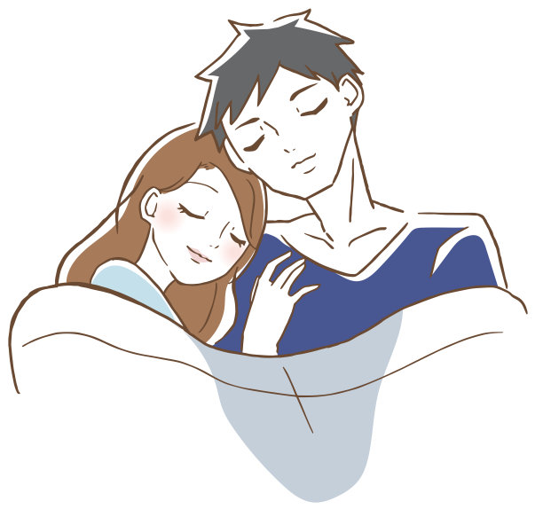 睡觉的男人和女人图片下载