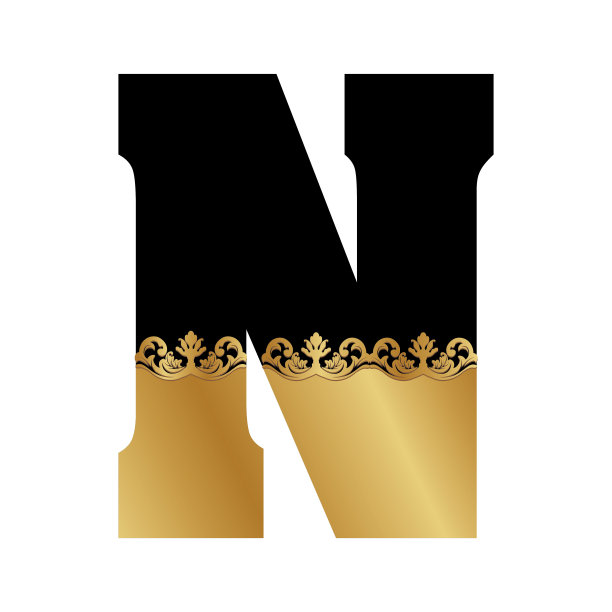 巴洛克式的字母n图片下载
