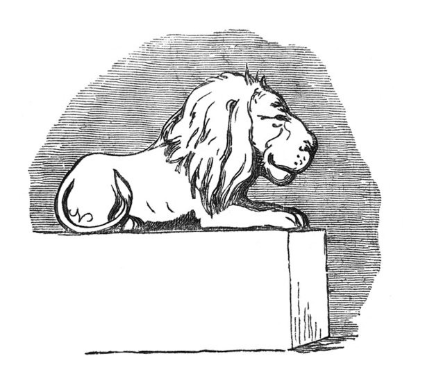 英国讽刺漫画漫画漫画插图-狮子的雕像图片下载