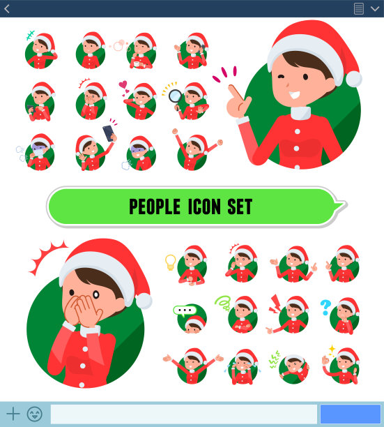 扁平型圣诞老人服装mom_icon图片下载