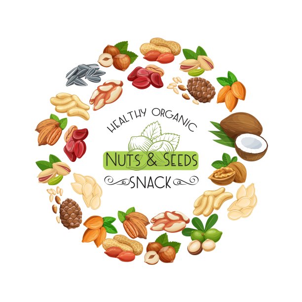 坚果和种子。图片下载