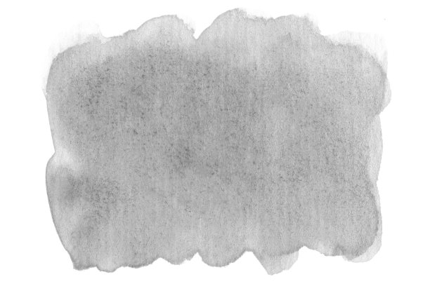 水彩画灰色背景。设计元素。灰色墨水插图。灰色斑点。灰色手染织物。图片下载