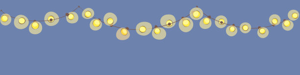 圣诞横幅与灯泡图片下载