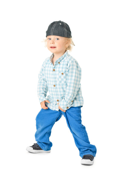 全身图片的小快乐男孩孤立在白色图片下载