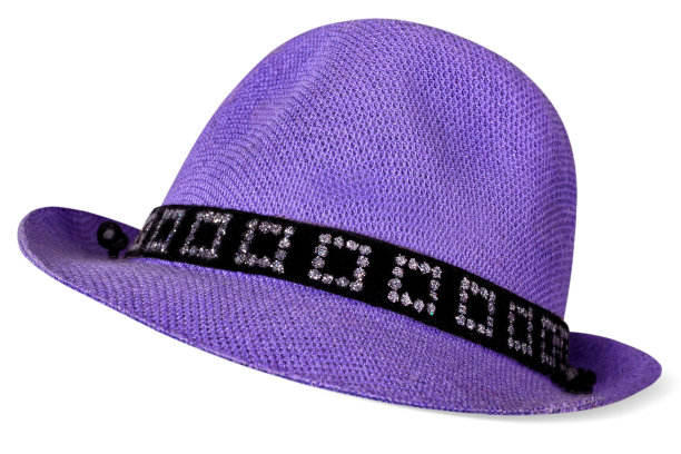 一顶白色背景上的蓝色男性帽子。图片下载