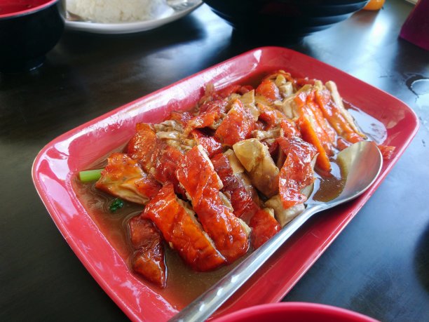 清蒸鸭或中国炖鸭图片下载