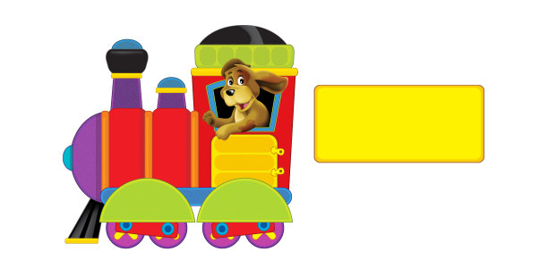 卡通有趣的蒸汽火车在白色的背景图片下载