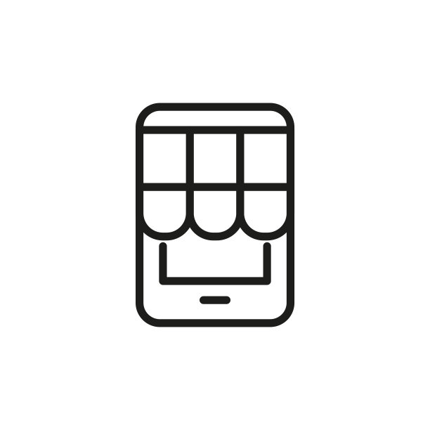 简单的移动生产线图标。图片下载