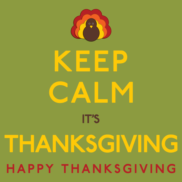 Thaksgiving Keep Calm矢量格式卡片。图片下载