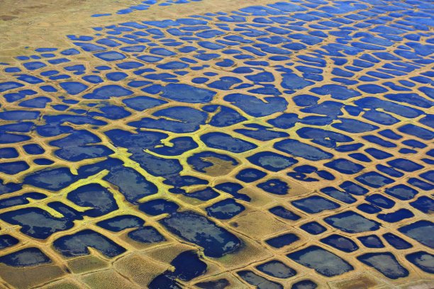 多边形冻原景观图片下载