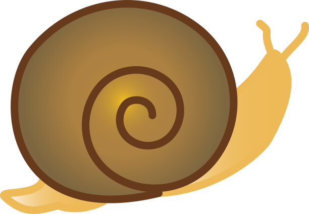 彩色插图与可爱的蜗牛行走图片下载