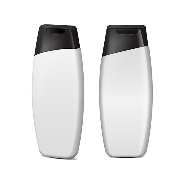 逼真的化妆瓶设置。载体管或容器霜，软膏，洗剂。洗发用化妆品小瓶。模型说明图片下载