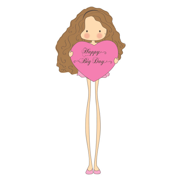 女孩的心图片下载