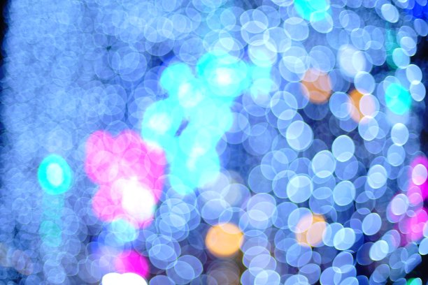 圣诞新年冬季模糊灯光插图背景图片下载