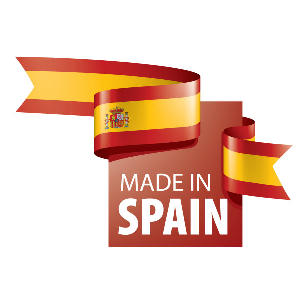 西班牙国旗，矢量插图在白色的背景图片下载