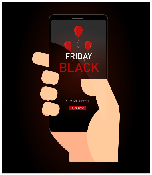 一只手拿着她的手机，在黑色星期五写手机图片下载