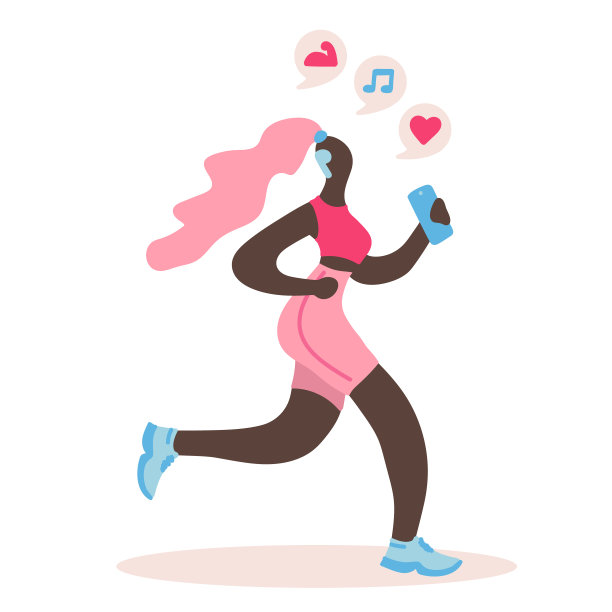 矢量插图与女人与智能手机图片下载