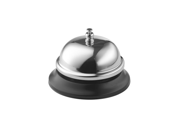 白色背景上的服务铃图片下载