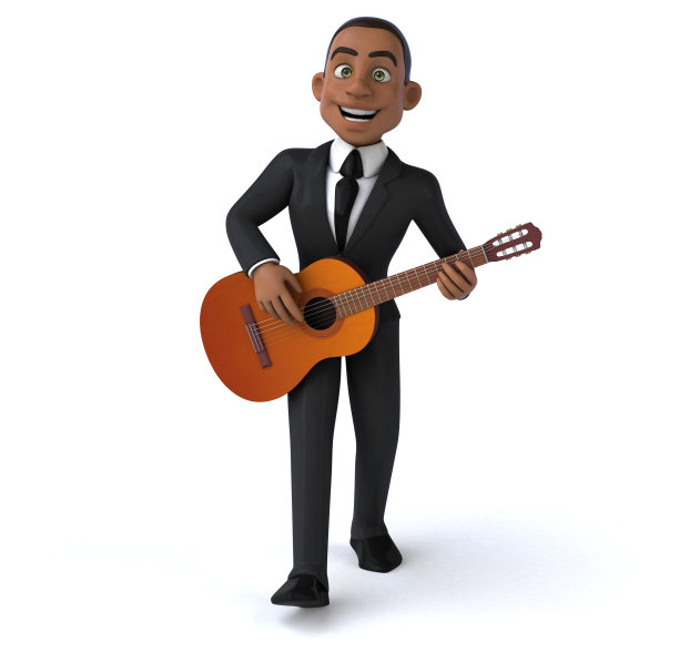 有趣的商人- 3D插图图片下载