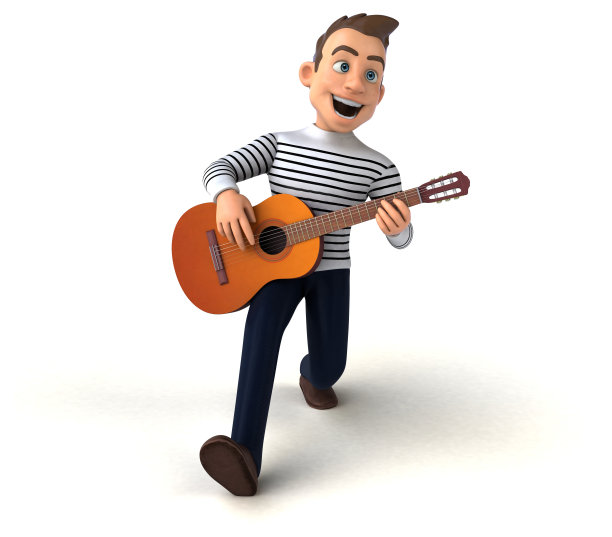 有趣的3D卡通休闲角色图片下载