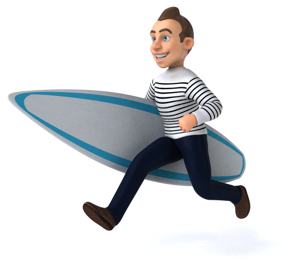 有趣的3D卡通休闲角色图片下载