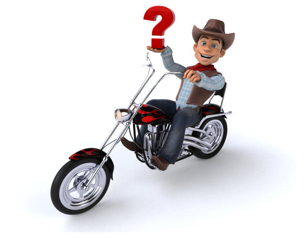 有趣的牛仔- 3D插图图片下载